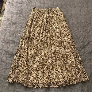 A New Day Animal Print Skirt with Relaxed Pleats